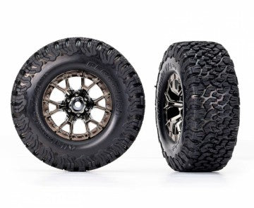 Traxxas 10186-BLKCR Tires & Wheels BFGoodrich All-Terrain T/A 2.2/3.0'' 2WD Front(2)