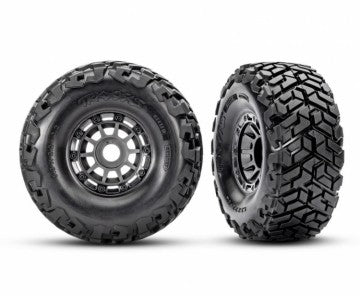 Traxxas 10272-GRAY Tires & Wheels Belted Gray Maxx Slash (2)