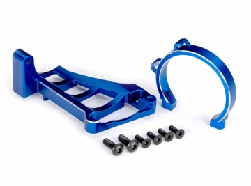 Traxxas 10262-BLUE Motor Mounts Front & Rear Set Alu Blue Maxx Slash