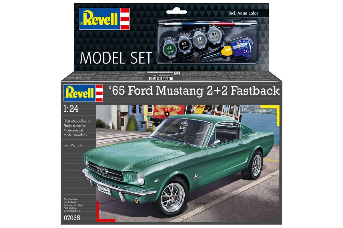 Model Set 1965 Ford Mustang 2+2 Fastback 1:24