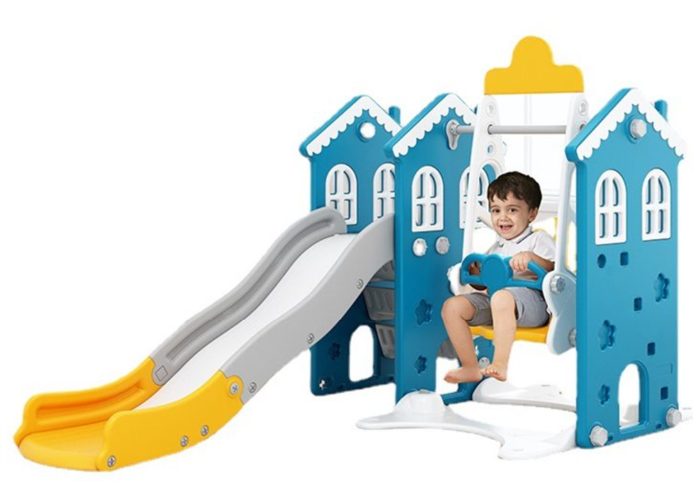 Elitetoys Kids Zone Lekstuga med rutschkana, gunga och korg