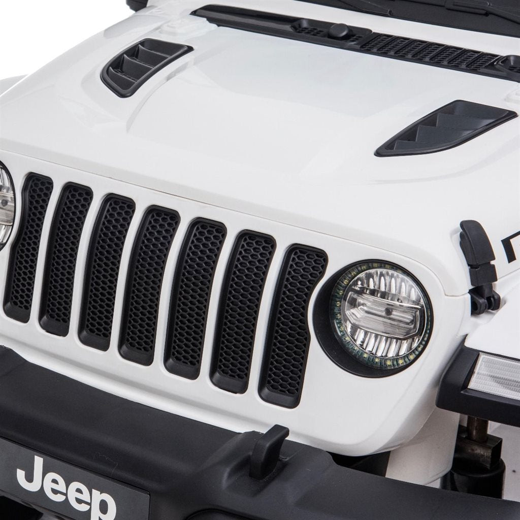 Jeep Wrangler Rubicon White, 4x12V