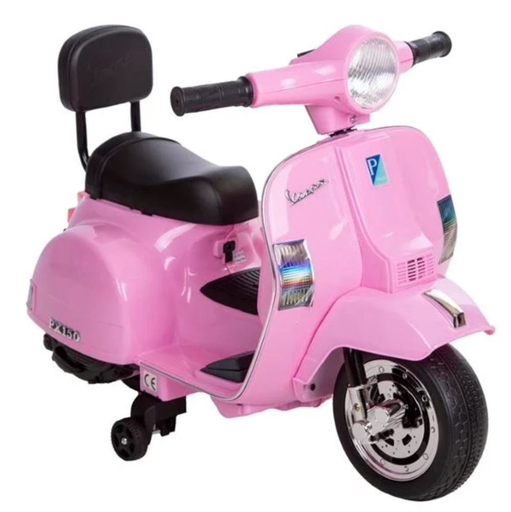 Vespa PX150 Rosa 6V – El-scooter för barn