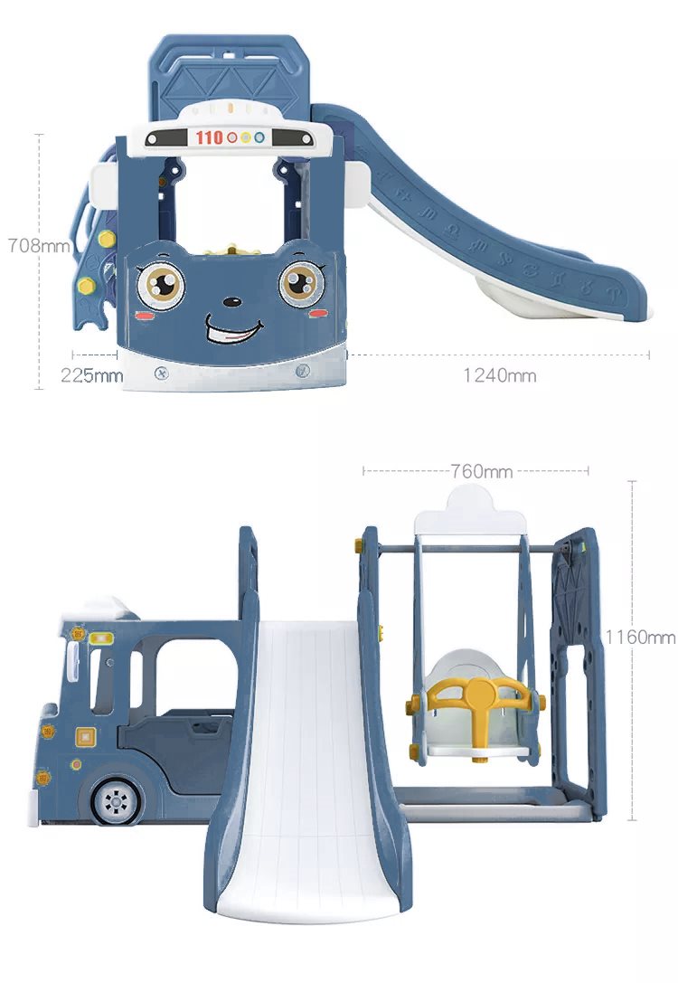 Elitetoys Kids Zone Aktivitetslastbil med rutschkana och gunga