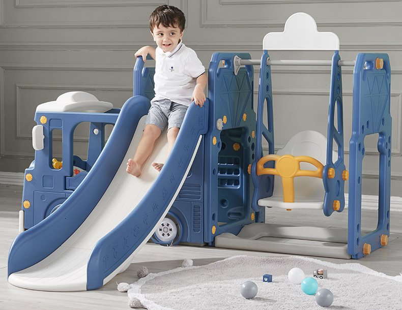 Elitetoys Kids Zone Aktivitetslastbil med rutschkana och gunga