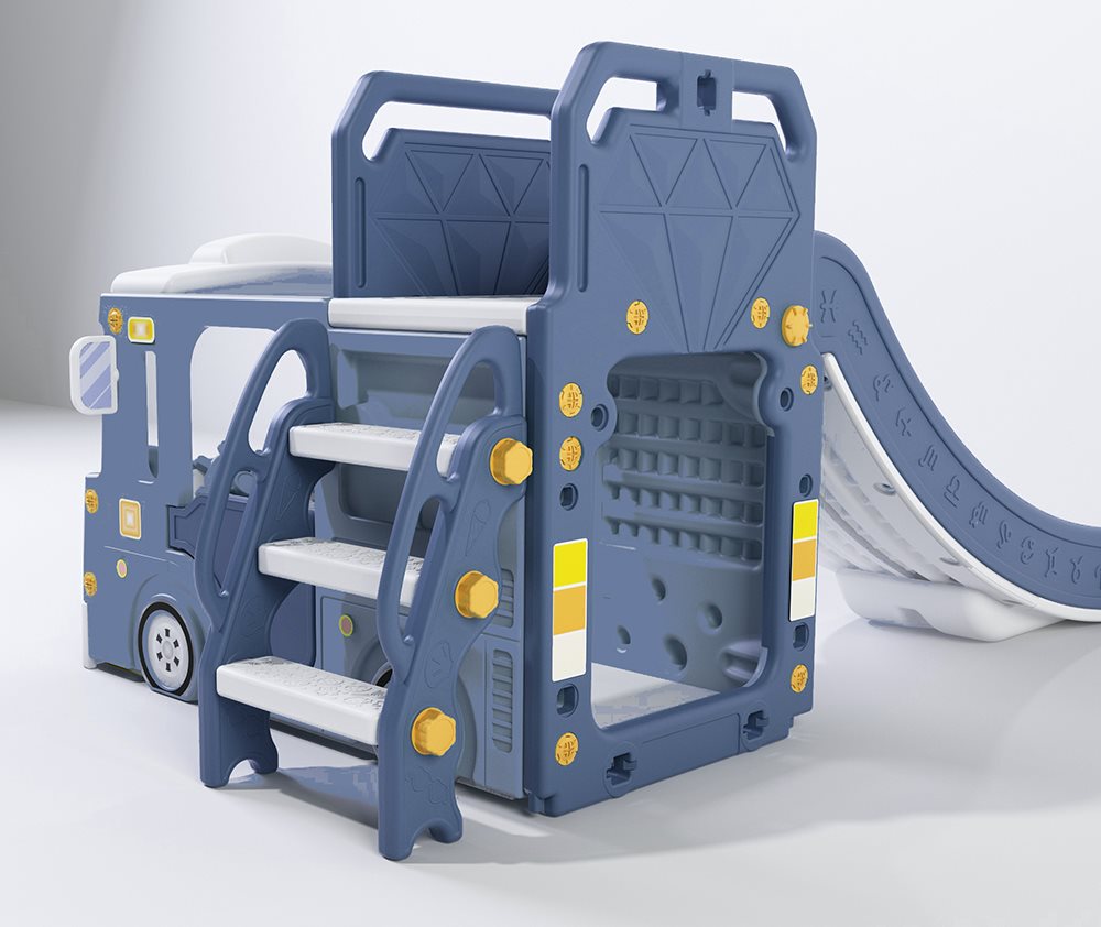Elitetoys Kids Zone Aktivitetslastbil med rutschkana och gunga