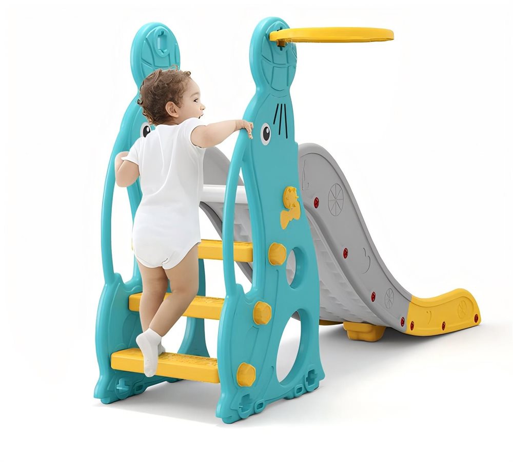 Elitetoys Kids Zone Rutschkana med Basketbollkorg