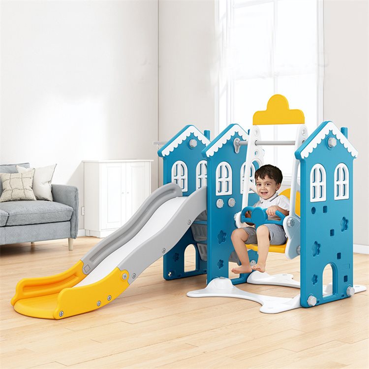 Elitetoys Kids Zone Lekstuga med rutschkana, gunga och korg