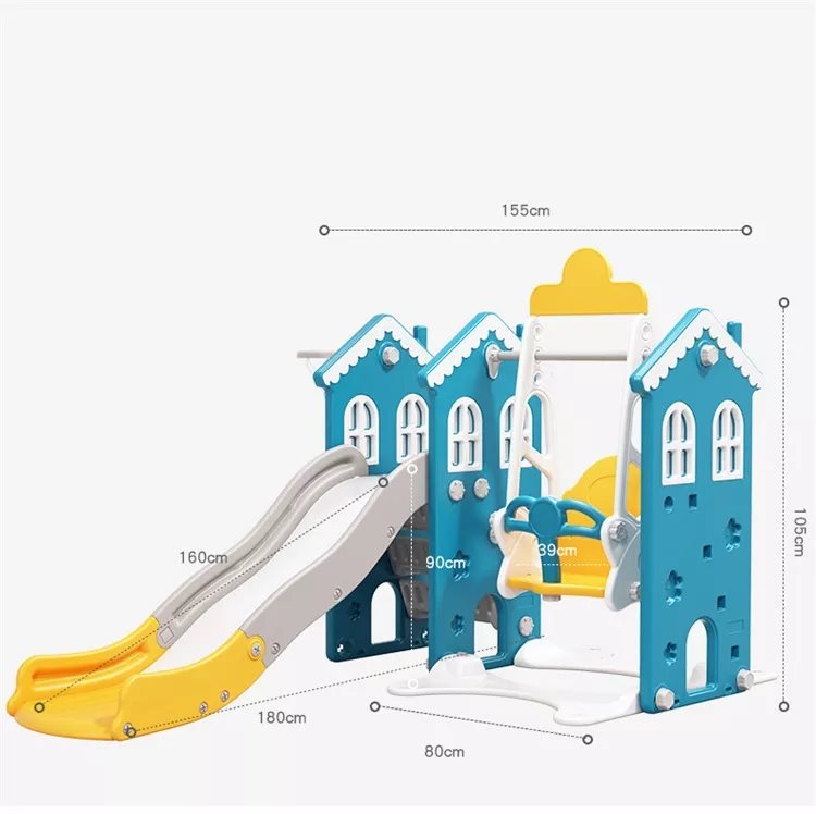 Elitetoys Kids Zone Lekstuga med rutschkana, gunga och korg