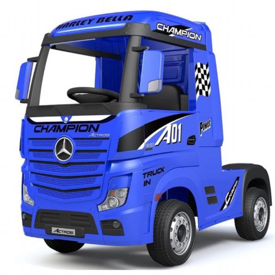 Mercedes Actros Lastbil Blå, 4x12V
