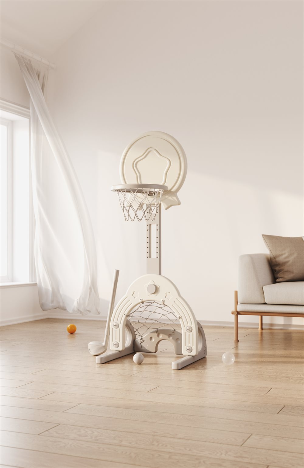 Elitetoys Kids Zone Basketställ med Golf