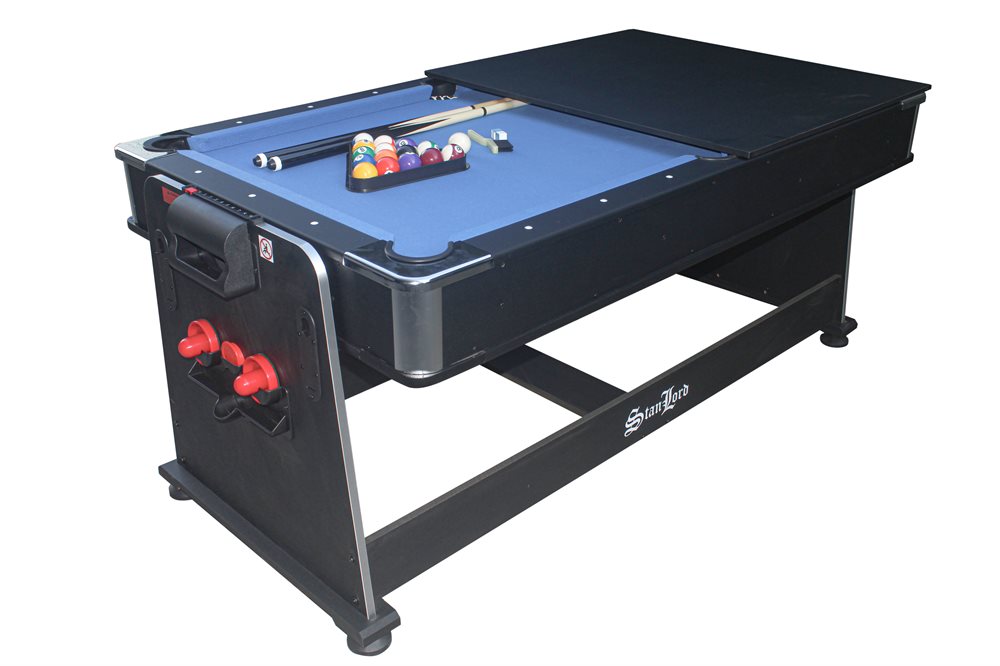 Stanlord Lucca 6" Multibord – Biljard, Airhockey och Bordtennis
