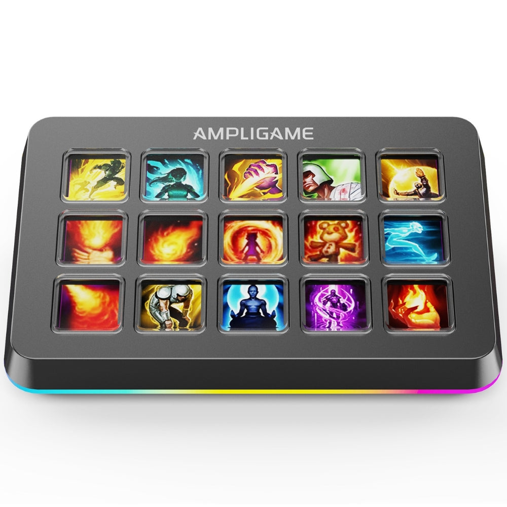 Fifine D6 Stream Controller with 15 Customized Keys and Software for Streaming, Gaming