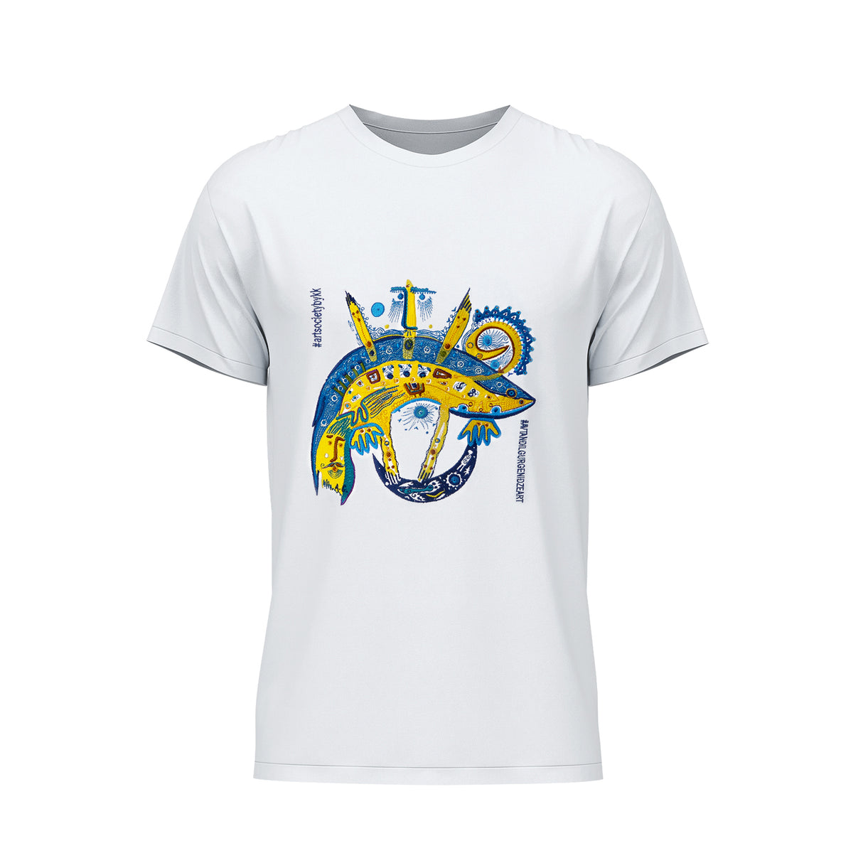 WP Merchandise Avtandil Gurgenidze T-shirt, Artwork I, white, M