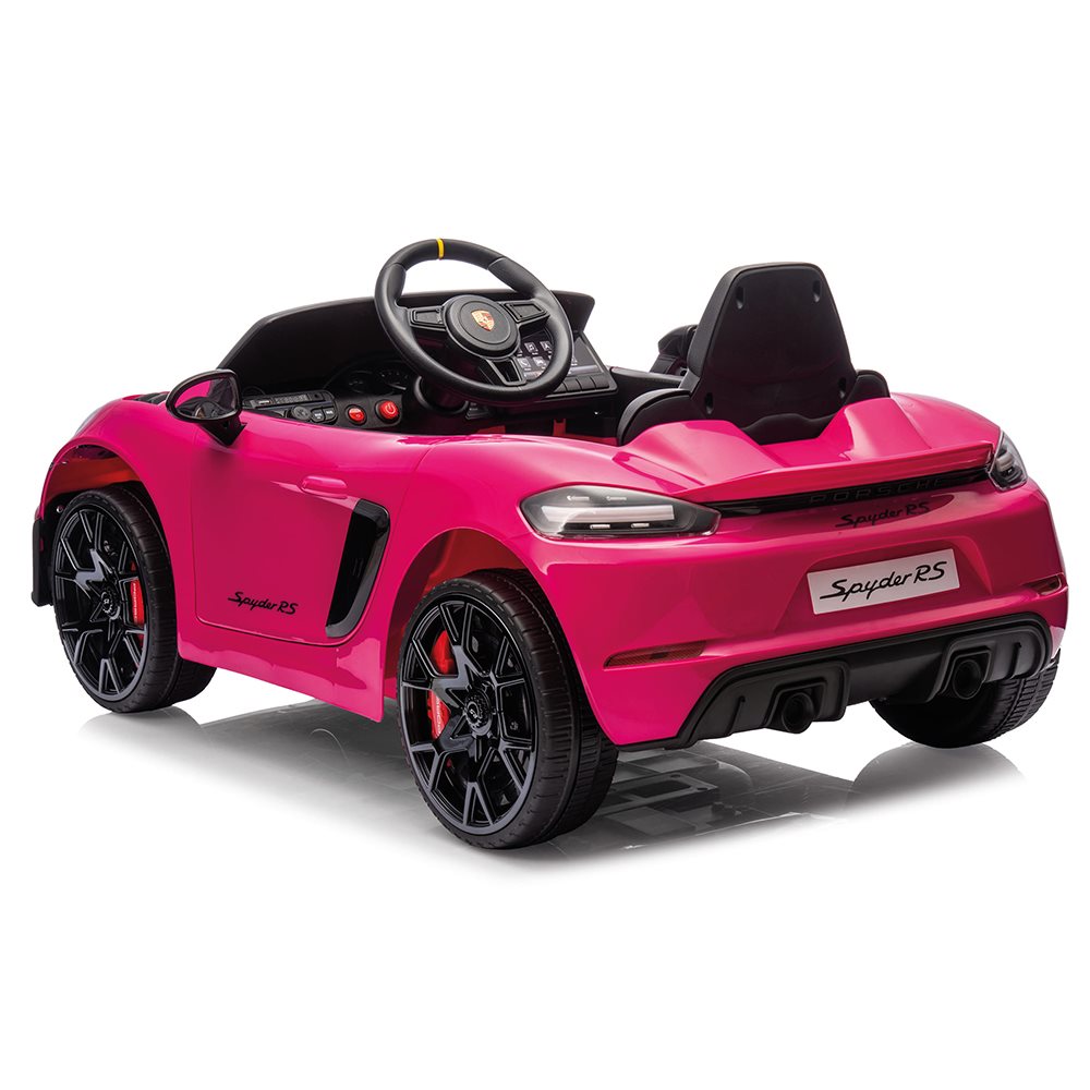 Porsche 718 Spyder RS Elbil med gummihjul – 12V