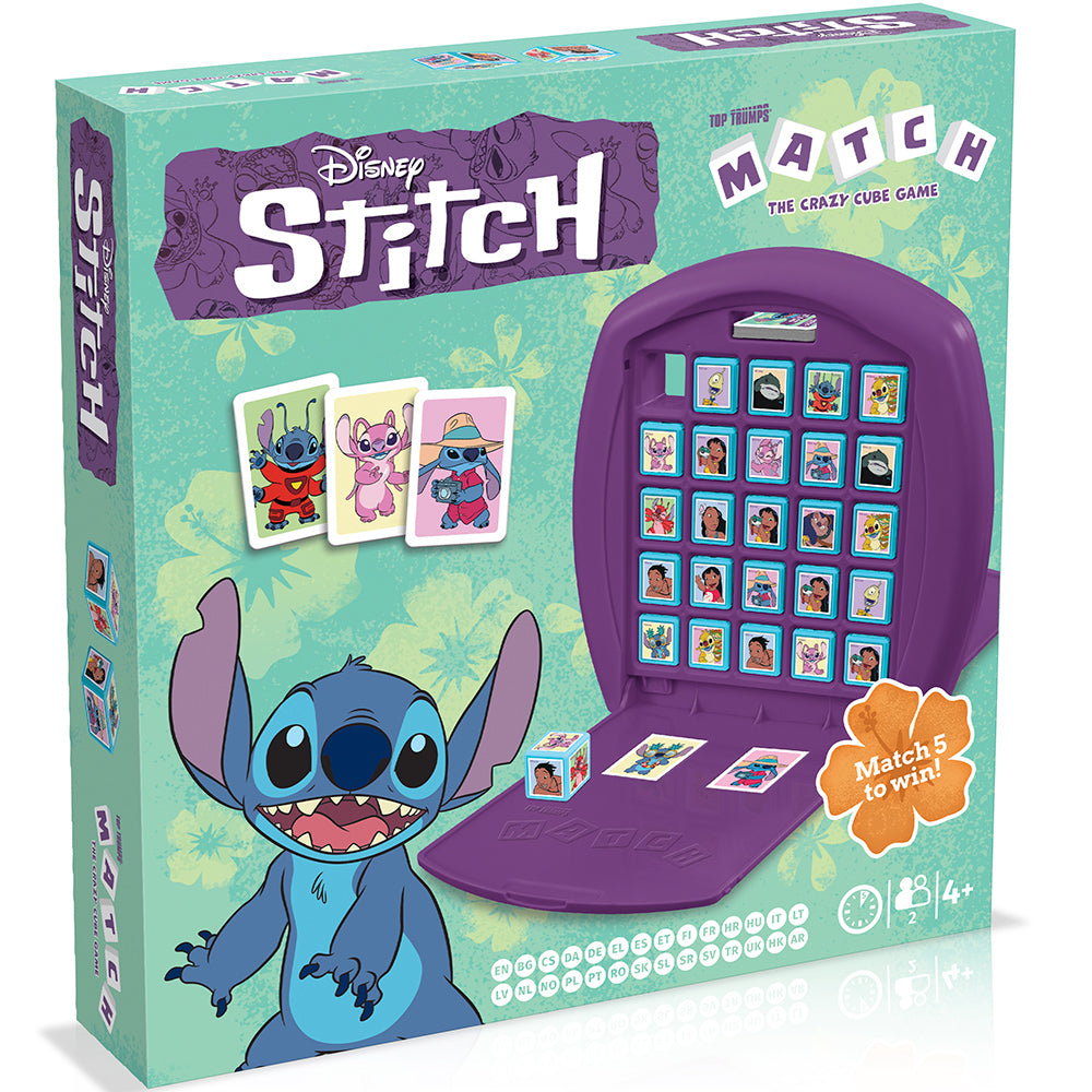 Winning Moves - Lilo & Stitch Top Trumps Match - The Crazy Cube Game New Version