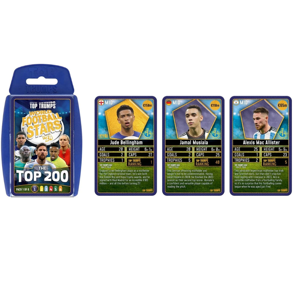Top TrumpsTT-BOX - Starter Kit World Football Stars Top 200 English
