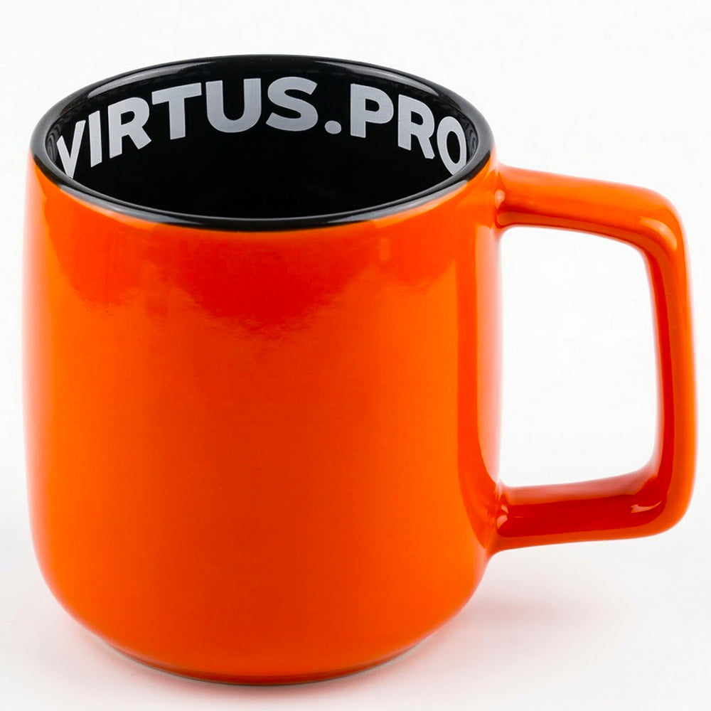 Virtus.pro Ceramic mug with logo, 430 ml, orange