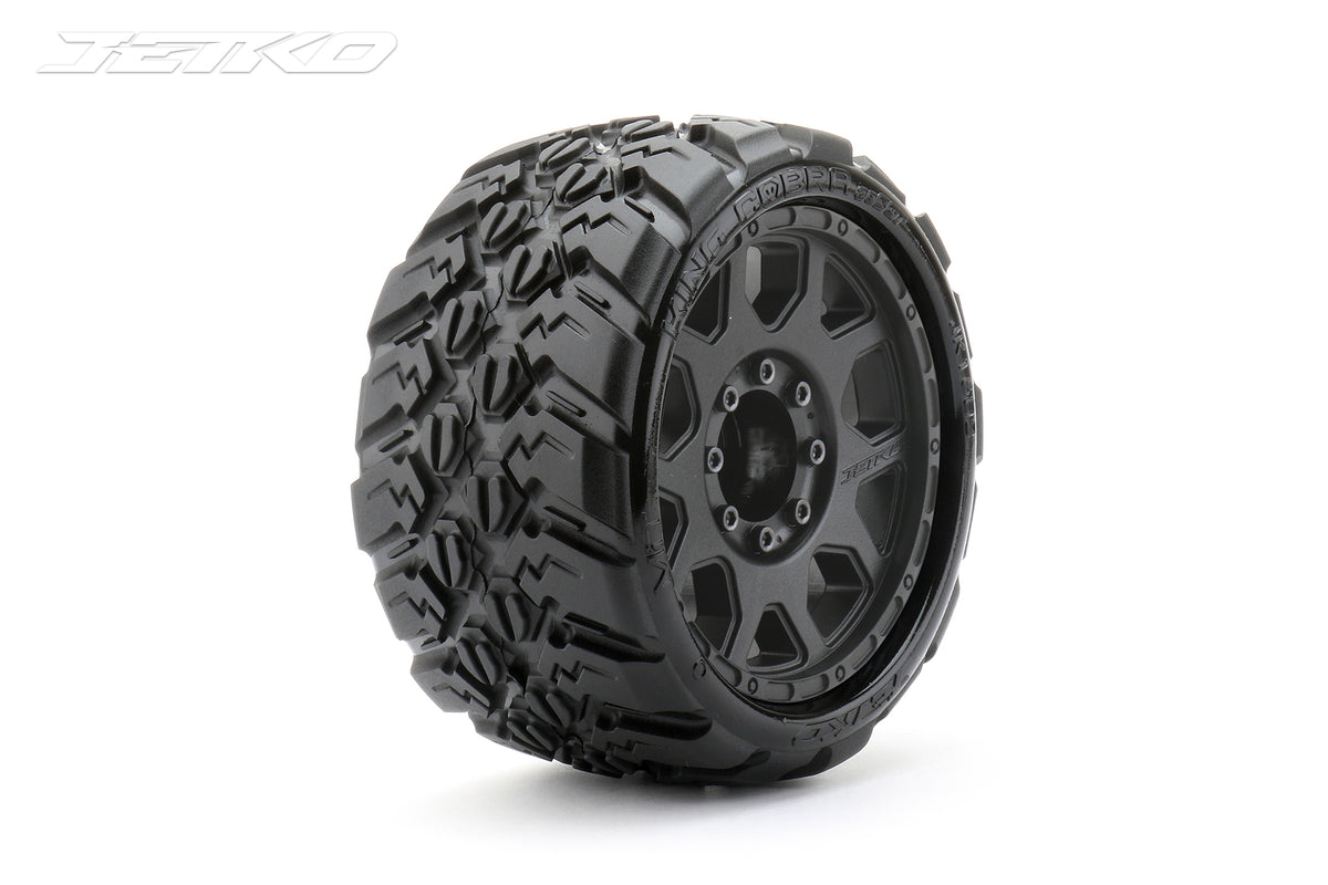 Jetko EX King Cobra LP Belted 3.8" Black Wheel MAXX 17mm (2)