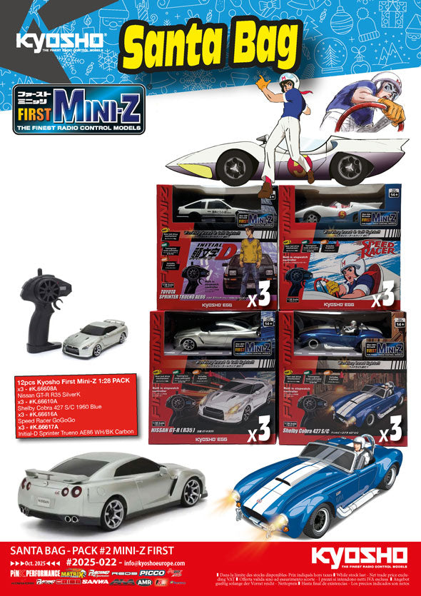 Starter Pack Kyosho First Mini-Z #2 (12pcs/66608-610-616-617x3ea)