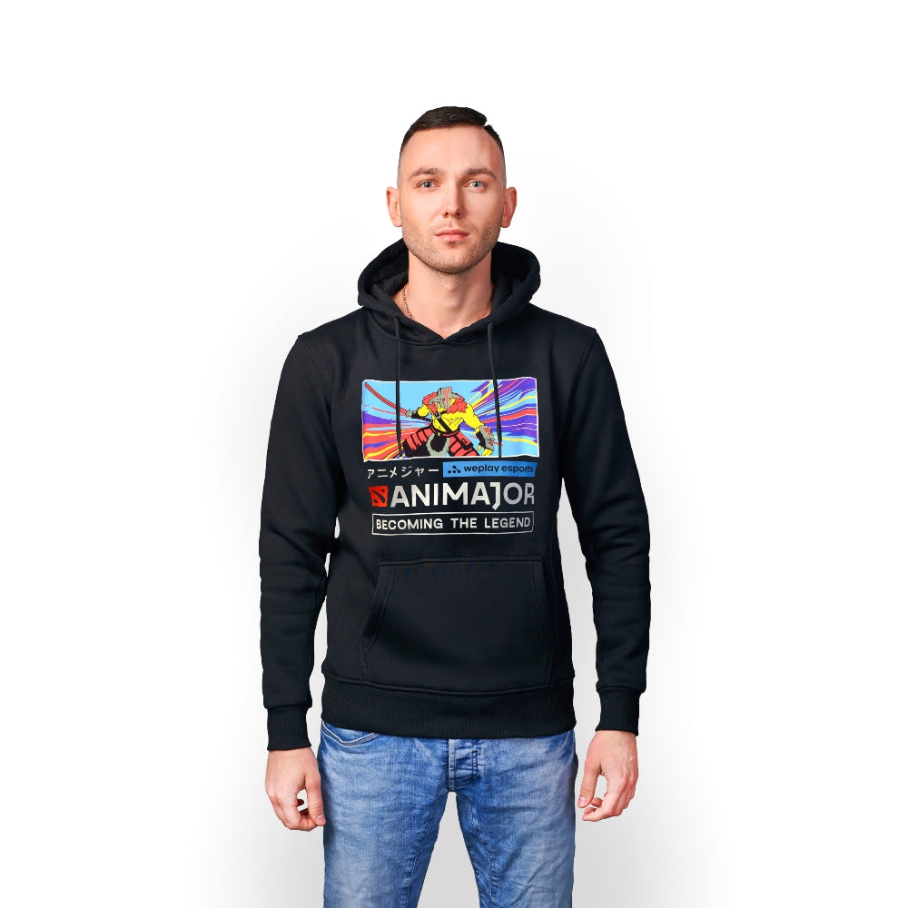 Animajor - Dota 2 Hoodie Black Juggernaut, M