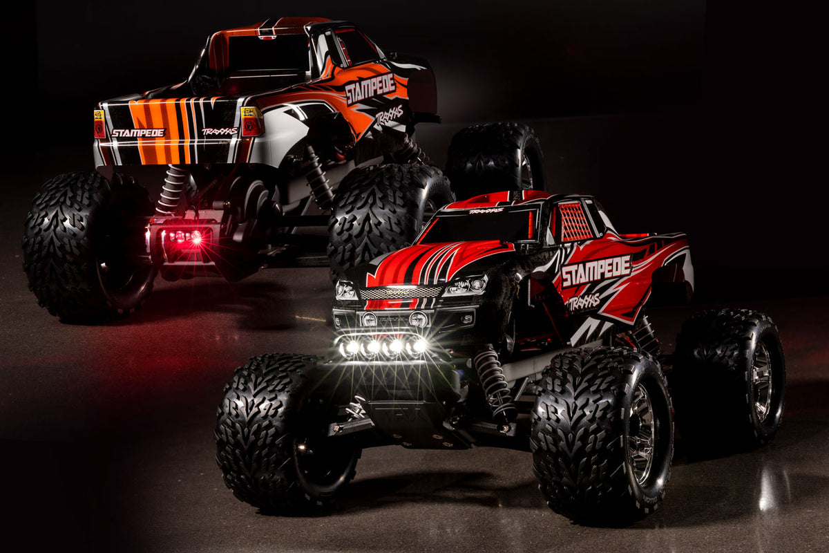 Traxxas Stampede 2WD m. LJUS, batteri och laddare