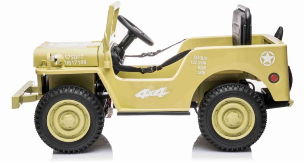 Azeno Desert Olive Elbil för barn, 4x12V