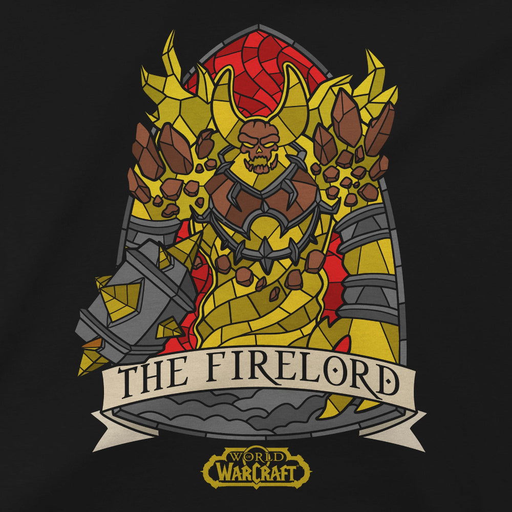 Jinx World of Warcraft - Ragnaros Stained Glass Premium T-shirt Black, M