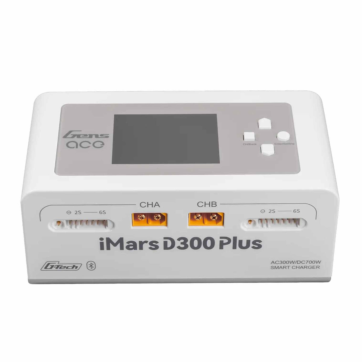 GensAce Charger iMars D300 PLUS Dual Channel (UK) White