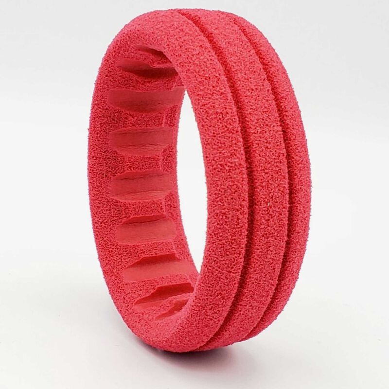 AKA 33034 - 1:10 Buggy 2WD Front Closed Cell Insert V2 Soft Red 2 pcs