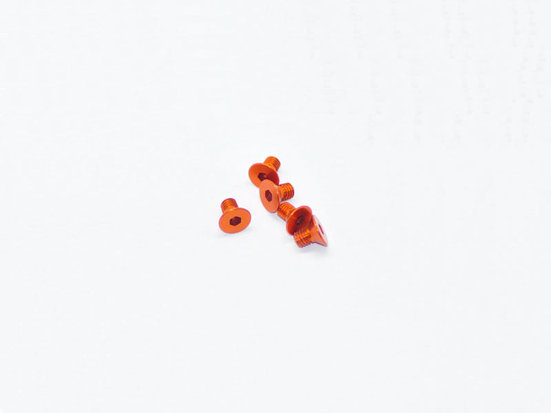 ARROWMAX AM14CS3005-O - ALU SCREW ALLEN COUNTERSUNK M3X5 ORANGE 7075