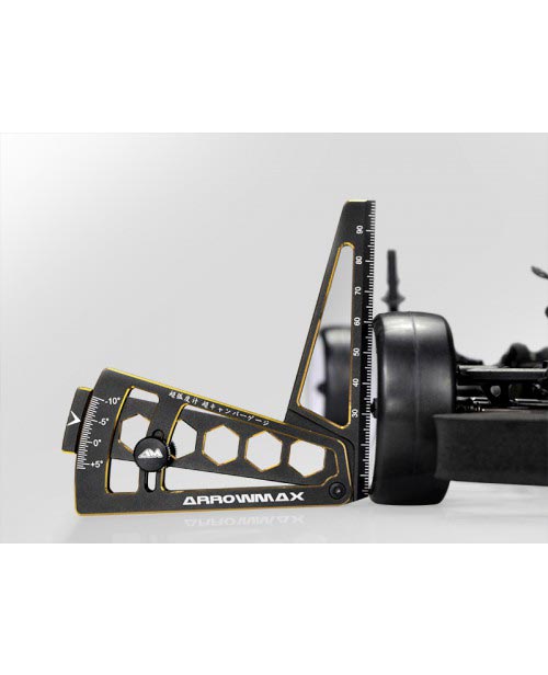 ARROWMAX AM171097 - Ultra Camber Gaurge For 1/10th Black Golden