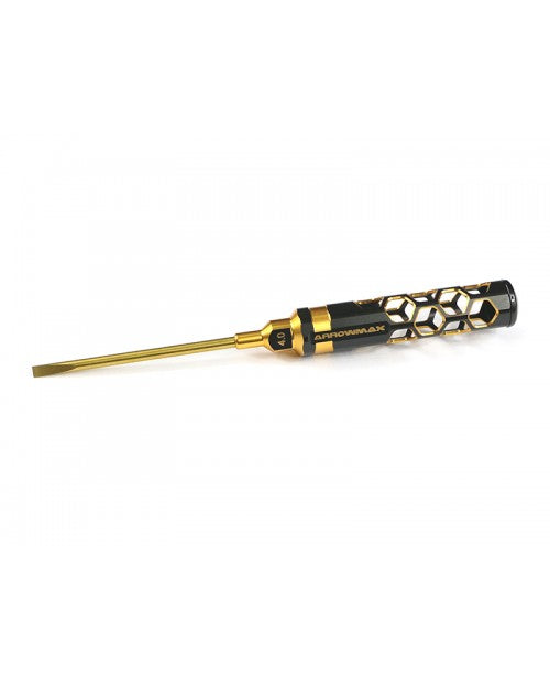 ARROWMAX AM430141BG - FLAT HEAD SCREWDRIVER 4.0 X 100MM BLACK GOLDEN