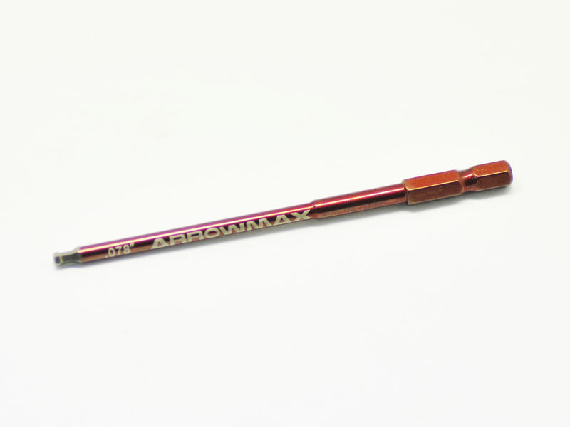 ARROWMAX AM620278 - BALL DRIVER HEX WRENCH .078 5:64 X 70MM QUICK DRIVE TIP