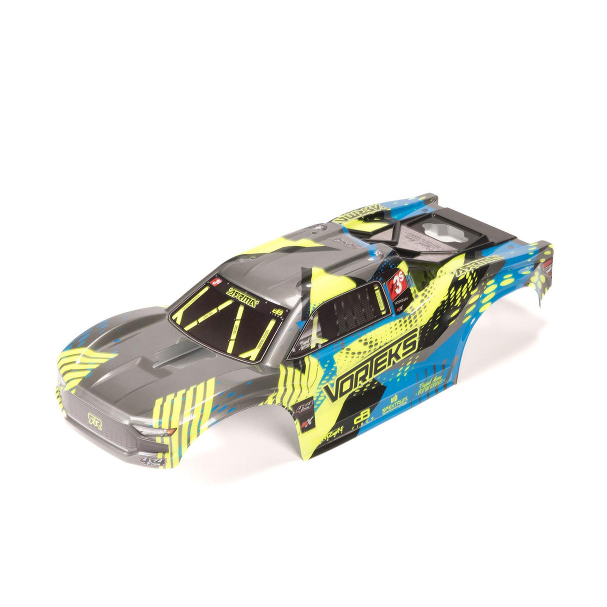 VORTEKS Clipless Painted Decaled Body (Teal)