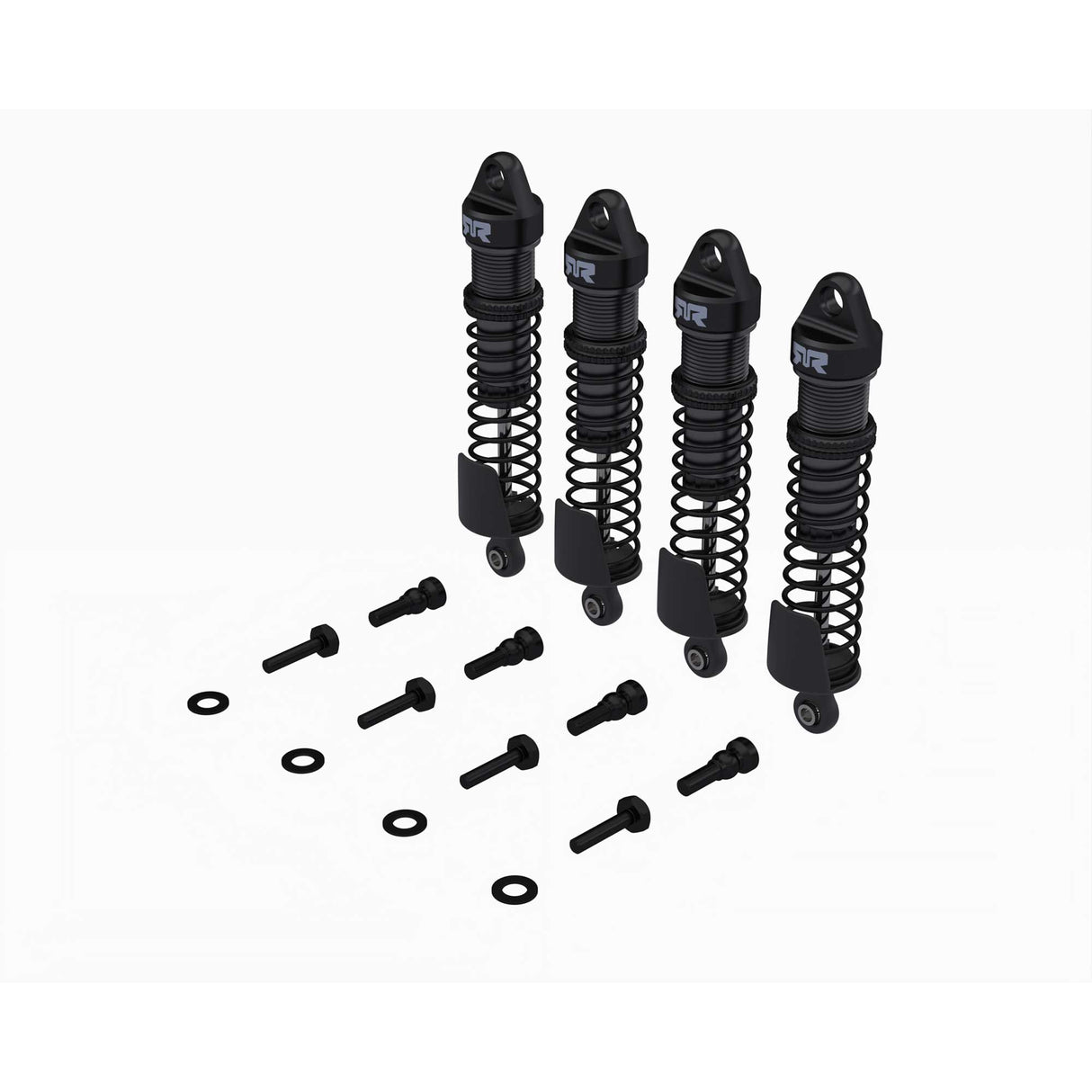 Aluminum Shock Set, 71mm Length, 500 cSt Oil (4pcs) - GROM