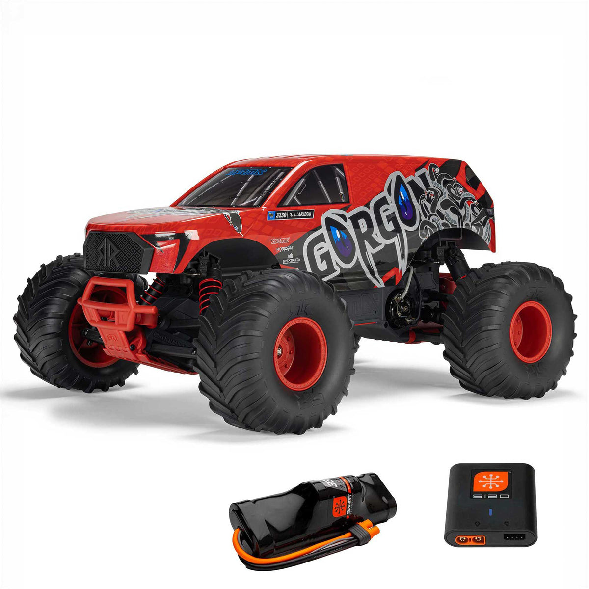 GORGON 2wd MT 1/10 RTR Smart 3300 7C S120 USB Red