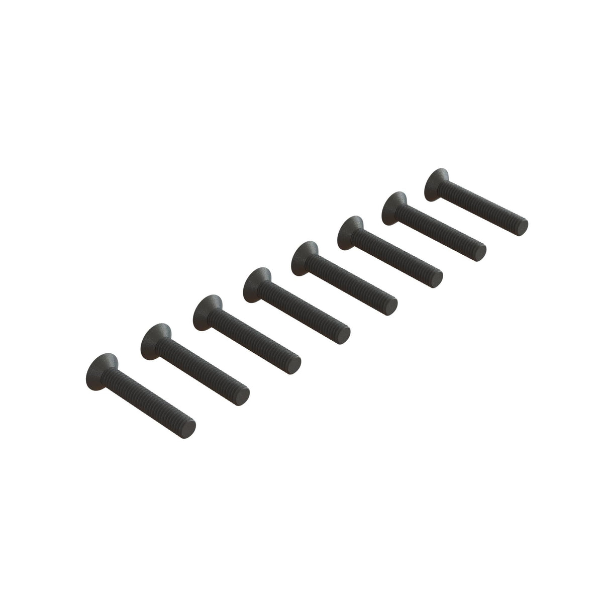 Flat Hex Head Machine Screw M3x18mm (8pcs)