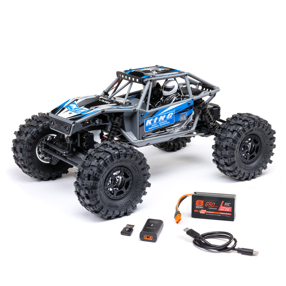 1/10 SCX10 III Coyote 4X4 RTR Brushed Rock Crawler, Blue
