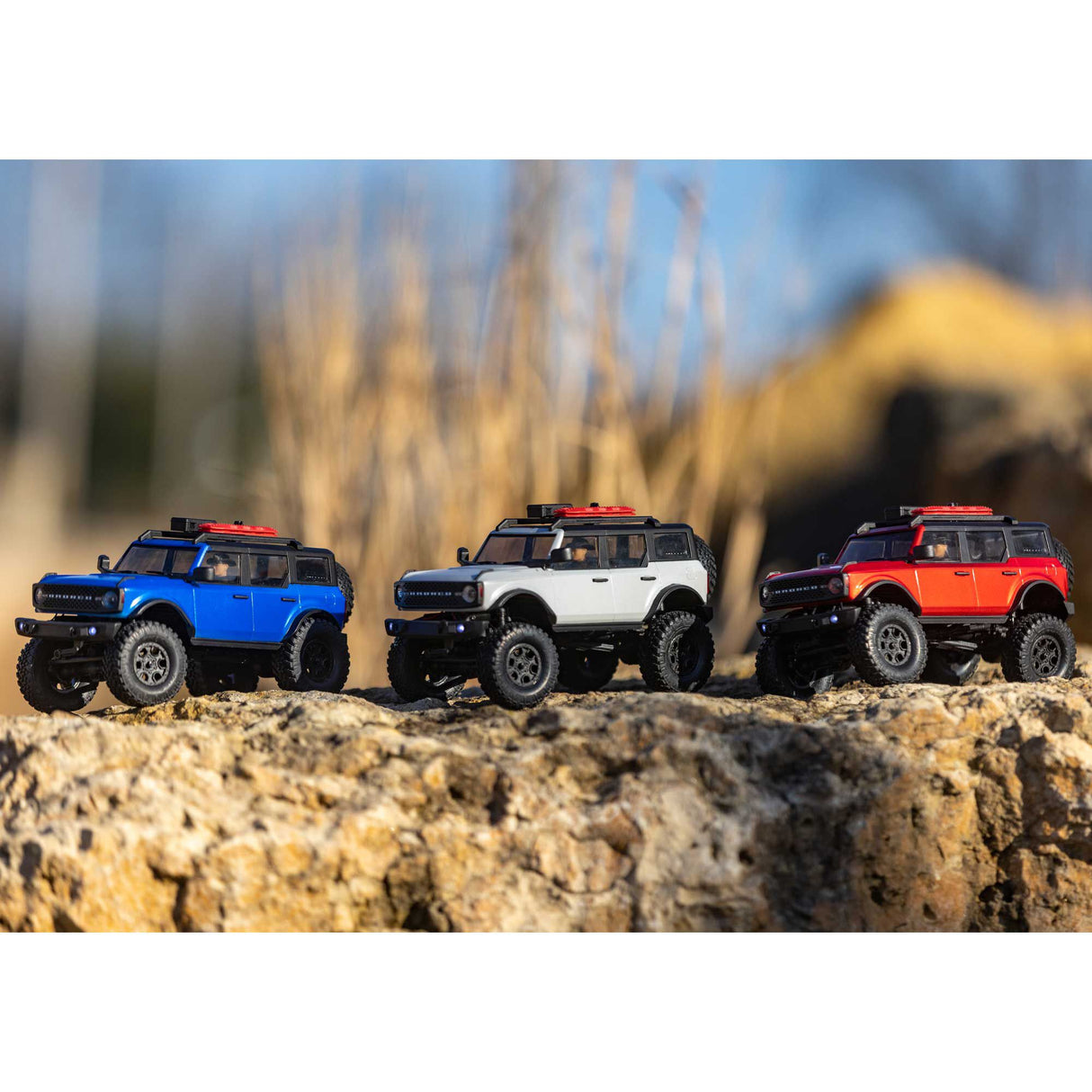1/24 SCX24 2021 Ford Bronco 4WD Truck RTR, Red