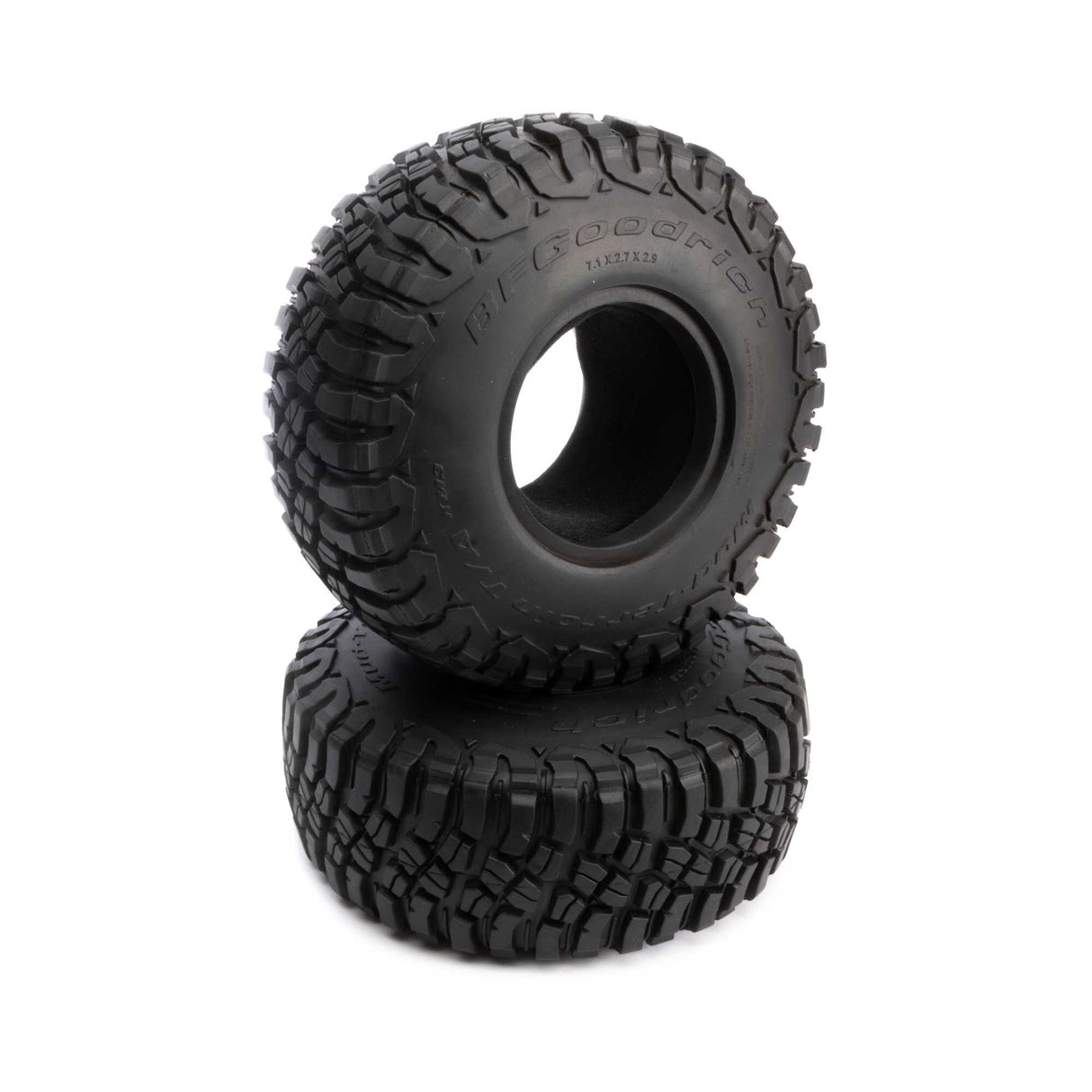 1/6 BFGoodrich Mud-Terrain T/A KM3 Front/Rear 2.9" with Inserts (2)
