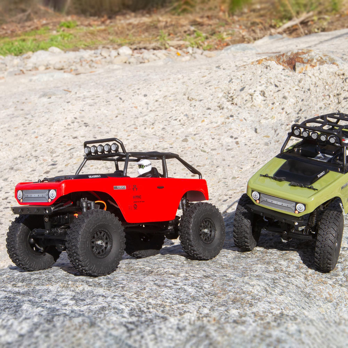 SCX24 Deadbolt 1/24th Scale Elec 4WD - RTR, Red