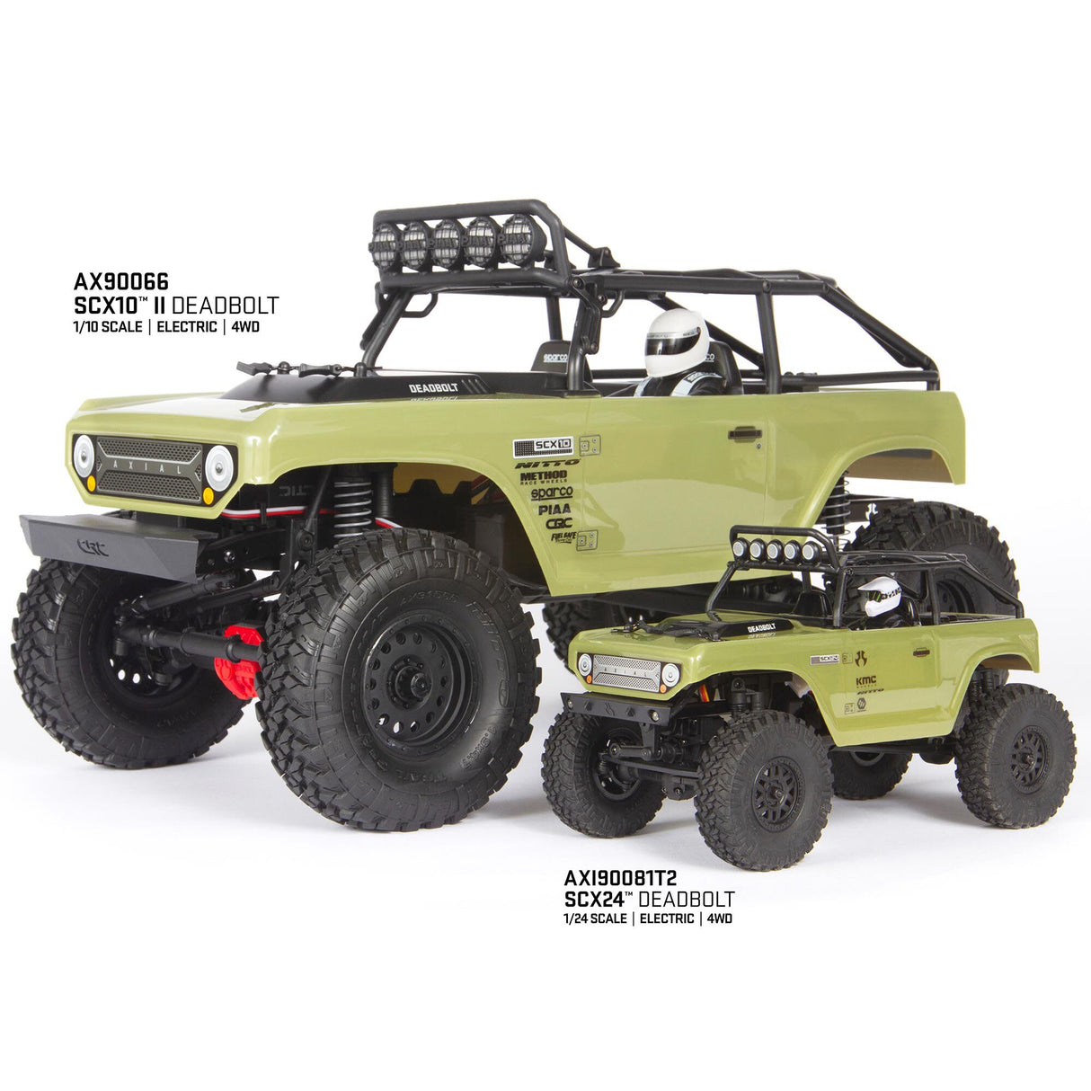SCX24 Deadbolt 1/24th Scale Elec 4WD - RTR, Red