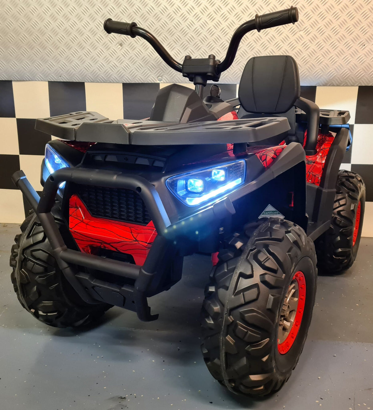 Batteri børnequad Spider 12 volt rød