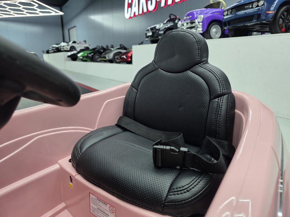 Fiat 500 12V elbil för barn – rosa