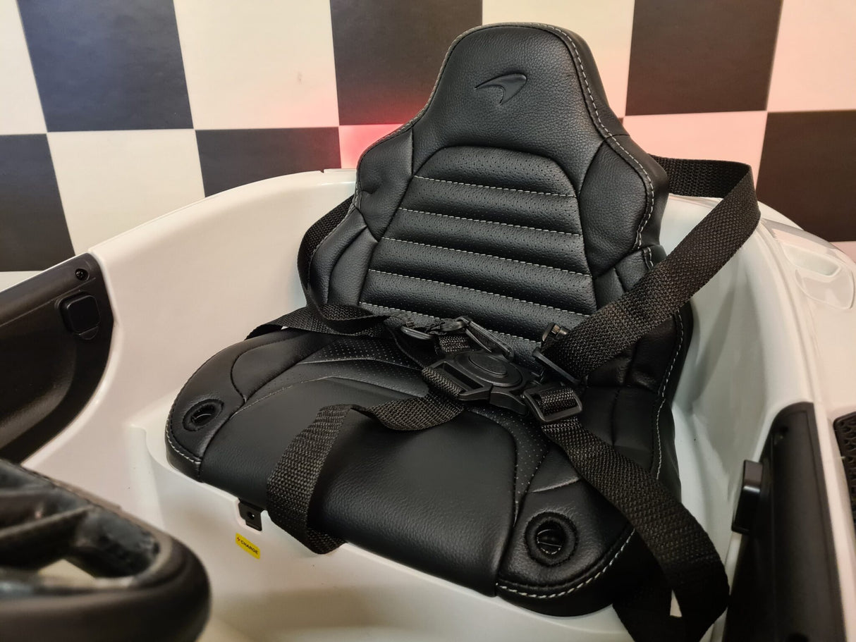 Batteri børnebil 12V McLaren 620 GT m. fjernbetjening hvid