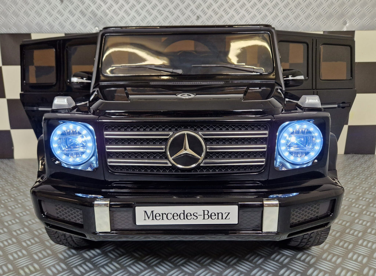 Mercedes-Benz G500 12V elbil för barn – 1 person, metallic svart