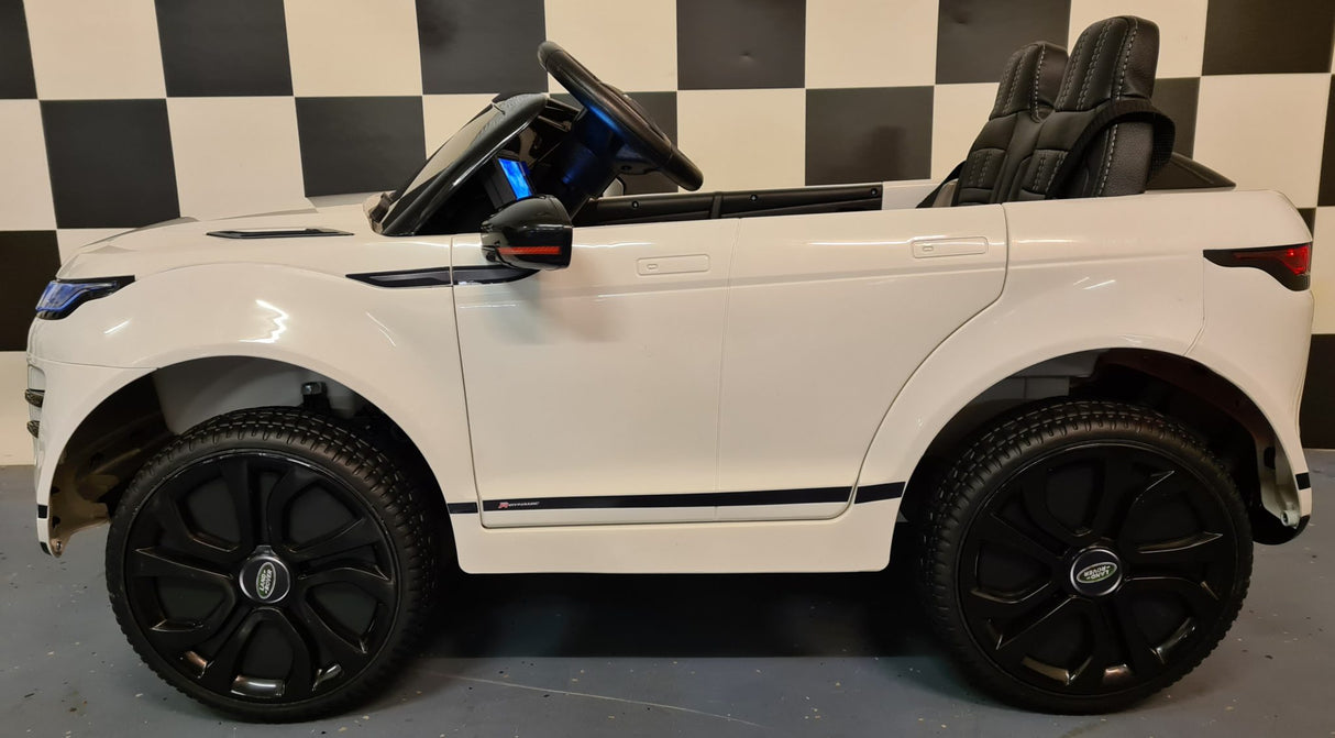 Elektrisk børnebil Range Rover Evoque med 4 motorer hvid