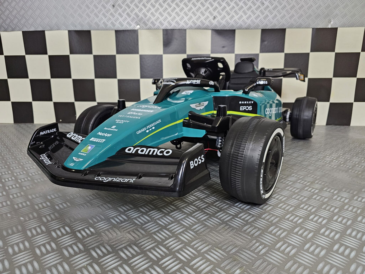 Aston Martin Formel 1 24V elbil för barn – 1 person