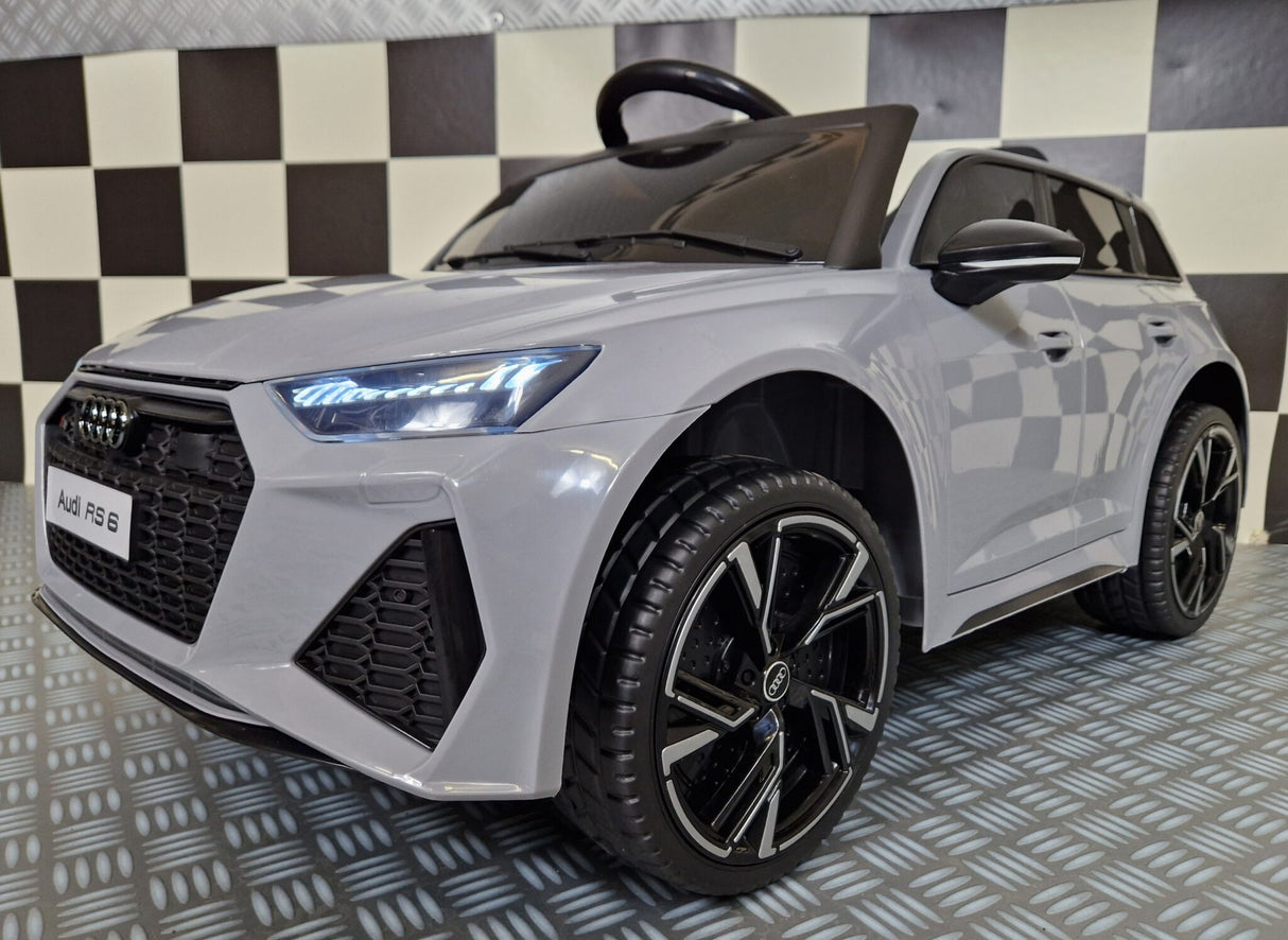 Elektrisk børnebil Audi RS 6 nardo grå